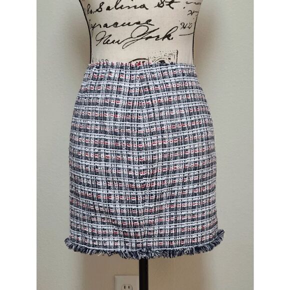 ⚓✨ Nautical Tweed Mini Skirt with Gold Anchor Buttons SIZE S - Picture 11 of 14